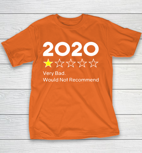 2020 One Star Very Bad Would Not Recommend Youth T-Shirt 4