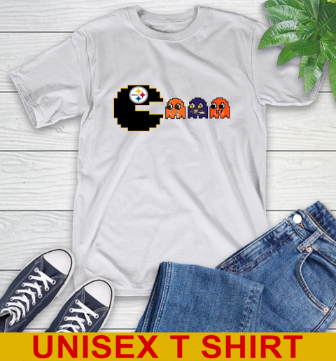 Pittsburgh Steelers NFL Football Pac Man Champion T-Shirt 12