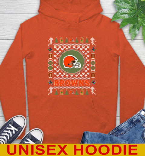 Cleveland Browns Merry Christmas NFL Football Loyal Fan Hoodie 4