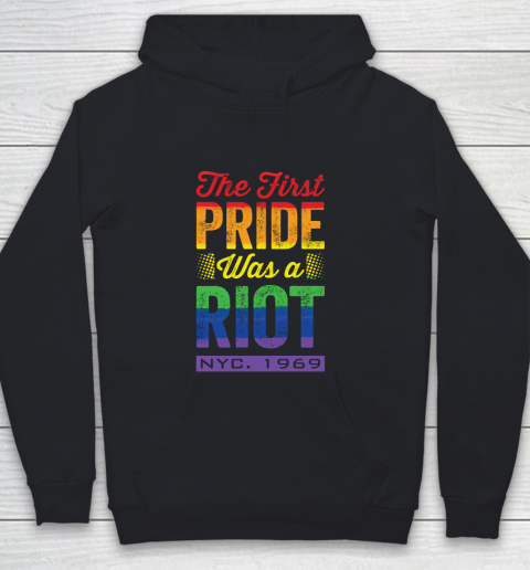 The First Pride Was a Riot LGBT Gay Youth Hoodie