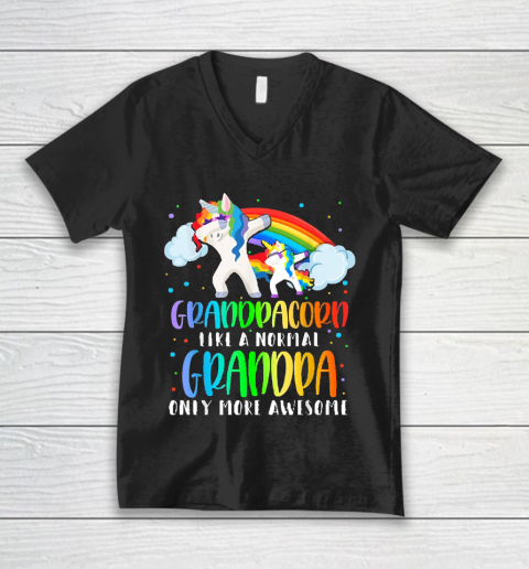 Grandpa Funny Gift Apparel  Grandpacorn Like A Normal Grandpa Birthday V-Neck T-Shirt
