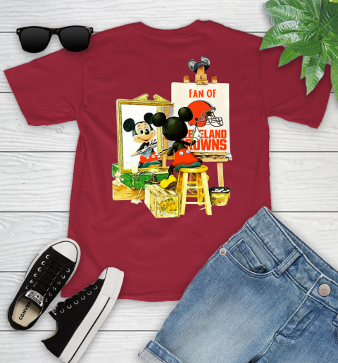 NFL Football Cleveland Browns Mickey Drawing Shirt 105