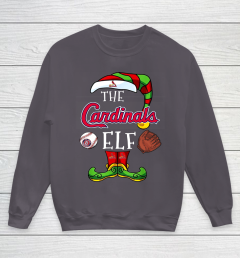 St.Louis Cardinals Christmas ELF Funny MLB Youth Sweatshirt 5