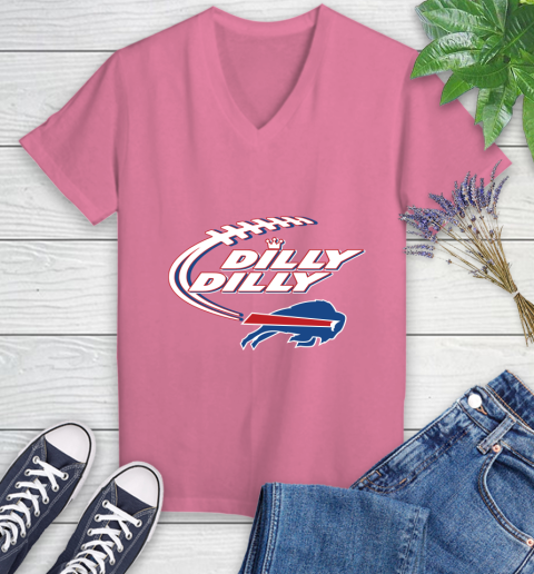 NFL Buffalo Bills Dilly Dilly Football Sports Women's V-Neck T-Shirt 13