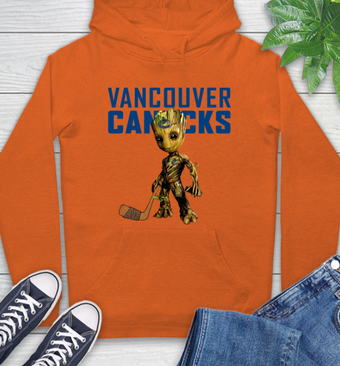 Vancouver Canucks NHL Hockey Groot Marvel Guardians Of The Galaxy Hoodie 5