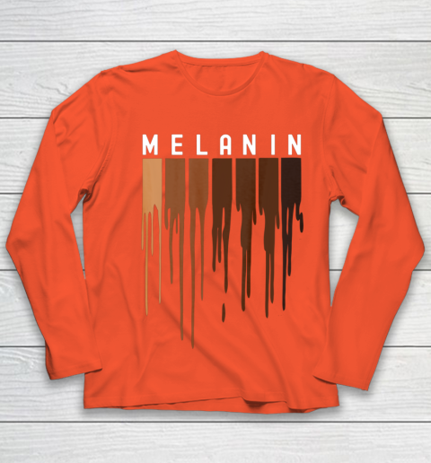 Drippin Melanin T Shirt for Women Pride  Black History Gift Youth Long Sleeve 3
