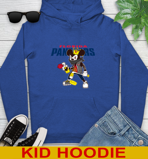 Florida Panthers NHL Hockey Mickey Peace Sign Sports Youth Hoodie 10