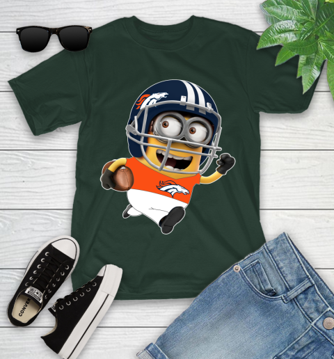 NFL Denver Broncos Minions Disney Football Sports Youth T-Shirt 5