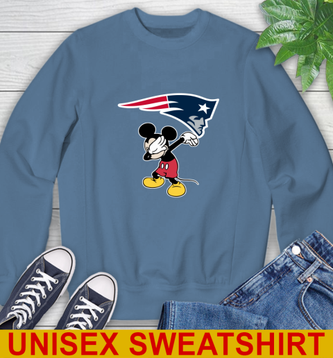 New England Patriots NFL Football Dabbing Mickey Disney Sports Sweatshirt 8