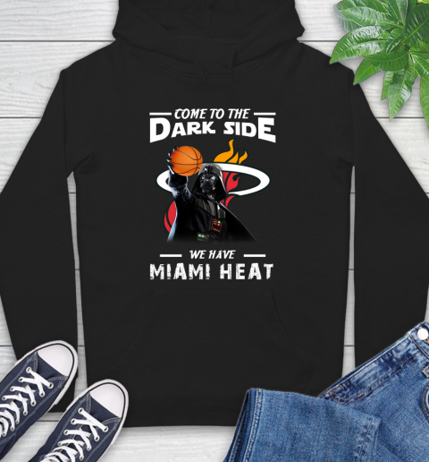 NBA Come To The Dark Side We Have Miami Heat Star Wars Darth Vader Basketball Hoodie