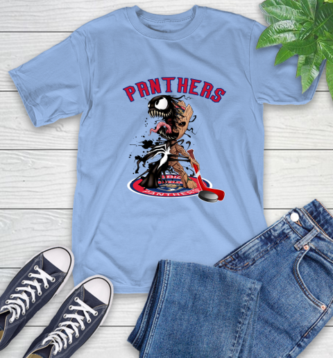 NHL Florida Panthers Hockey Venom Groot Guardians Of The Galaxy T-Shirt 11
