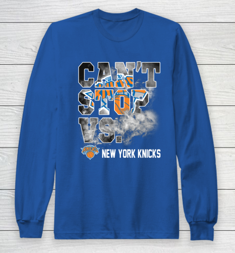 NBA New York Knicks Basketball Can't Stop Vs Long Sleeve T-Shirt 6
