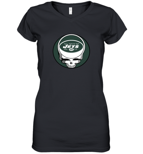 New York Jets x Grateful Dead Women's V-Neck T-Shirt