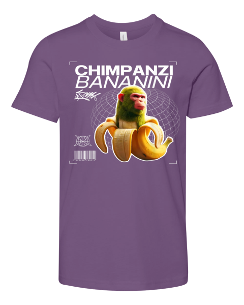 季節のおすすめ商品 Bananini Chimpanzi monkey T-shirt Youth Premium banana ポップス+ロック(邦楽)