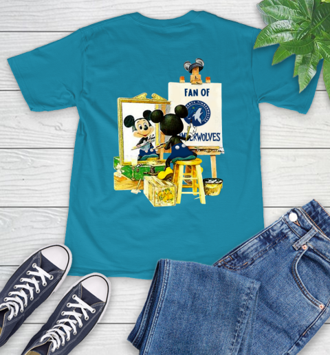 NBA Basketball Minnesota Timberwolves Mickey Drawing Shirt 10