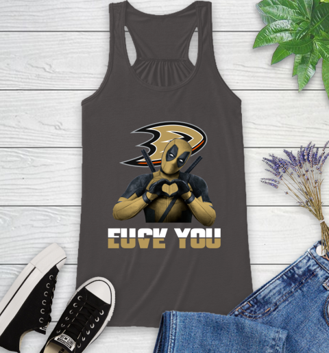 NHL Deadpool Love You Fuck You Hockey Sports Racerback Tank 11