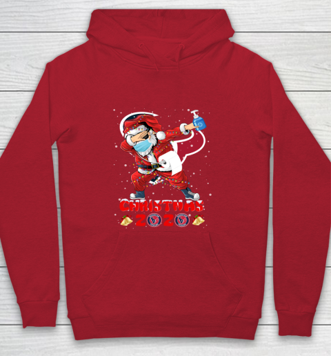 Houston Texans Funny Santa Claus Dabbing Christmas 2020 NFL Youth Hoodie 7