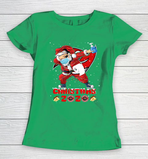 Tampa Bay Buccaneers Funny Santa Claus Dabbing Christmas 2020 NFL Women's T-Shirt 5