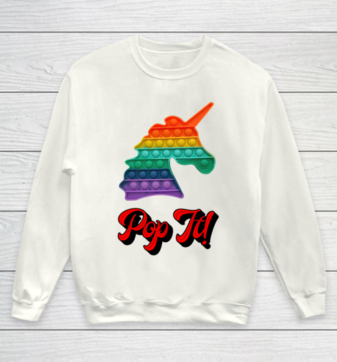 Unicorn Pop It Autism Awareness Youth Sweatshirt