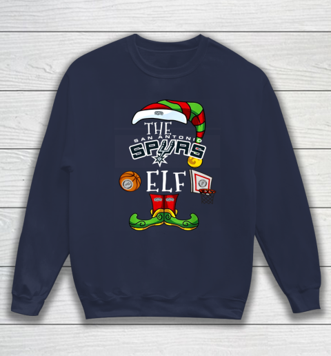 San Antonio Spurs Christmas ELF Funny NBA Sweatshirt 2