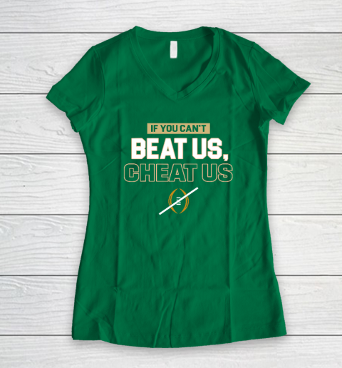 If You Can't Beat Us Cheat Us Women's V-Neck T-Shirt 3
