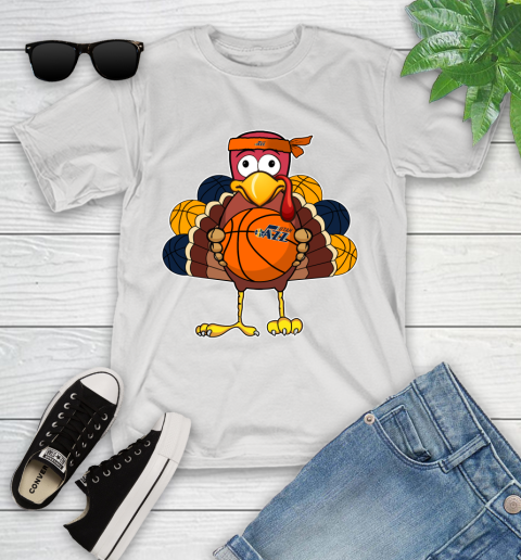 Utah Jazz Turkey thanksgiving day Youth T-Shirt
