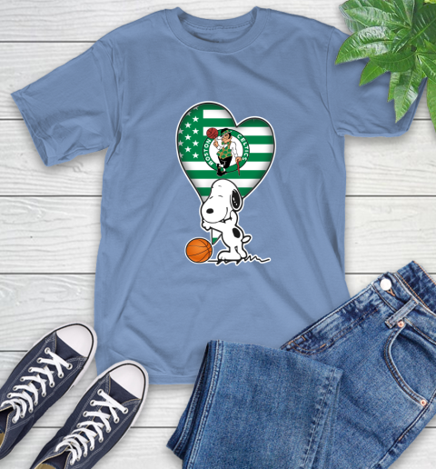 Boston Celtics NBA Basketball The Peanuts Movie Adorable Snoopy T-Shirt ...