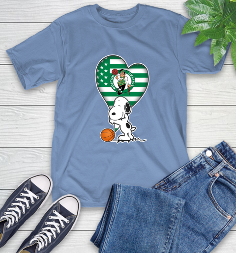 Boston Celtics NBA Basketball The Peanuts Movie Adorable Snoopy T-Shirt 11