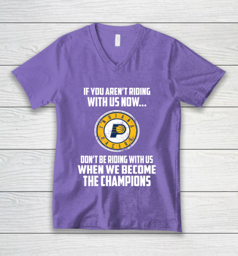 NBA Indiana Pacers Basketball We Become The Champions V-Neck T-Shirt 8