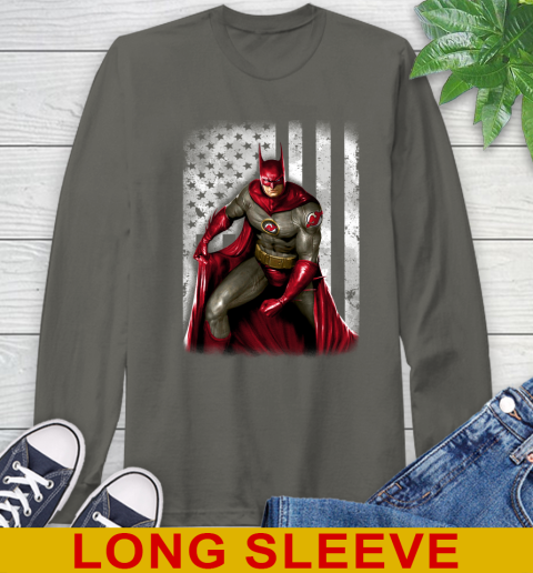 New Jersey Devils NHL Hockey Batman DC American Flag Shirt Long Sleeve T-Shirt 10
