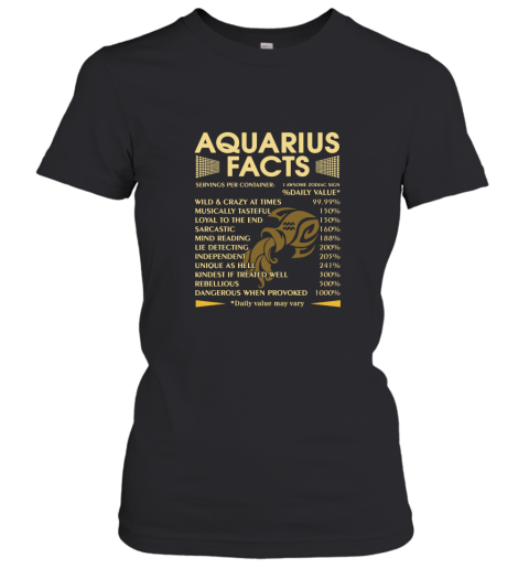 Zodiac Aquarius Facts Awesome Zodiac Sign Daily Value Women's T-Shirt