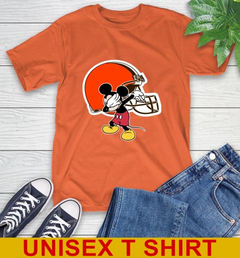 Cleveland Browns NFL Football Dabbing Mickey Disney Sports T-Shirt 5