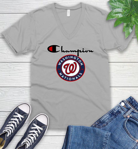 MLB Baseball Washington Nationals Champion Shirt V-Neck T-Shirt 2