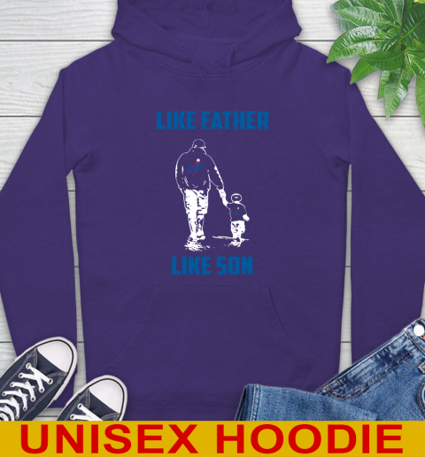 Los Angeles Dodgers MLB Baseball Like Father Like Son Sports Hoodie 5