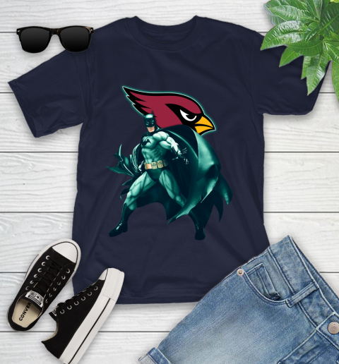 NFL Batman Football Sports Arizona Cardinals Youth T-Shirt 3