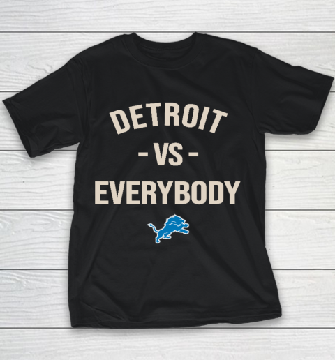 Detroit Lions Vs Everybody Youth T-Shirt