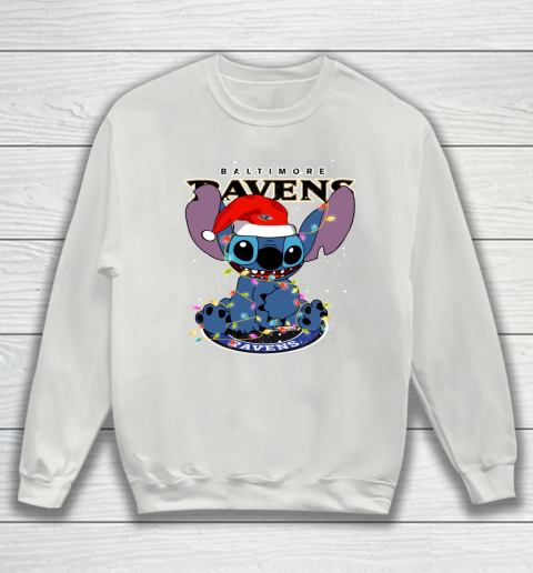 Baltimore Ravens NFL Football noel stitch Christmas Sweatshirt 3
