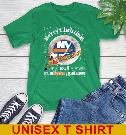New York Islanders Merry Christmas To All And To Islanders A Good Season NHL Hockey Sports T-Shirt 7