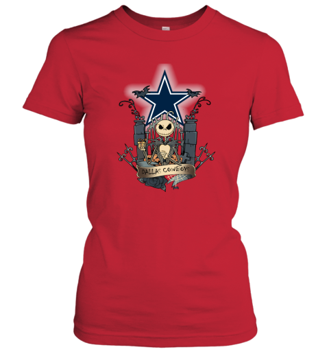Dallas Cowboys Jack Skellington This Is Halloween NFL Women's T-Shirt