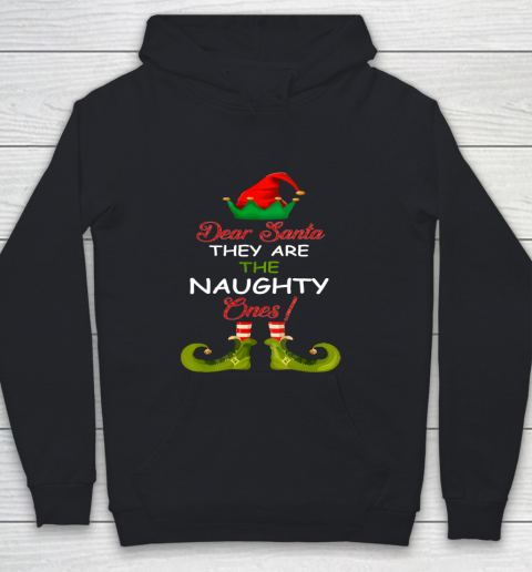Dear Santa They Are Naughty Funny Christmas ELF Style Youth Hoodie