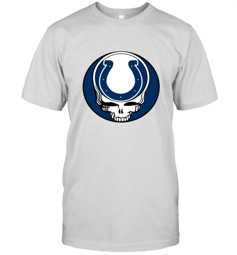 NFL Team Indianapolis Colts x Grateful Dead Logo Band Unisex Jersey Tee