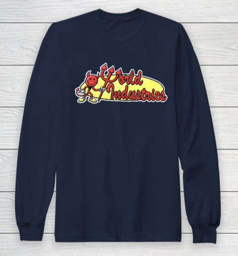 World Industries Devil Satan Hook Ups Skate Hookups Hook Ups Vintage 90's Long Sleeve T-Shirt 2