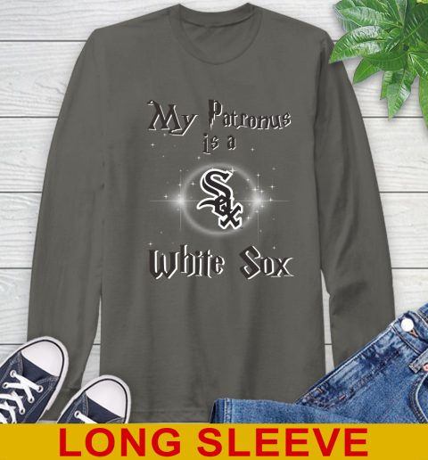MLB Baseball Harry Potter My Patronus Is A Chicago White Sox Long Sleeve T-Shirt 10