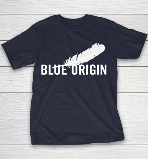 Blue Origin  All White Youth T-Shirt 2