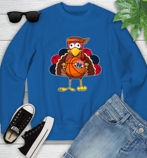 Washington Wizards Turkey thanksgiving day Youth Sweatshirt 8