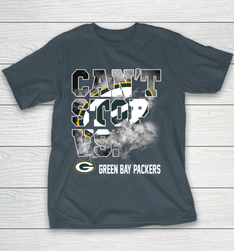 NFL Green Bay Packers Can't Stop Vs Youth T-Shirt 5
