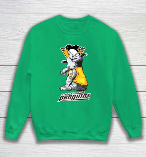 NHL My Cat Loves Pittsburgh Penguins Hockey Sweatshirt 5
