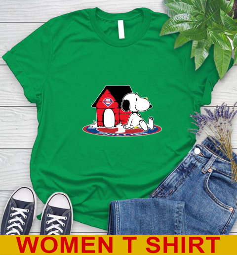 MLB Baseball Philadelphia Phillies Snoopy The Peanuts Movie Shirt Women's T-Shirt 6