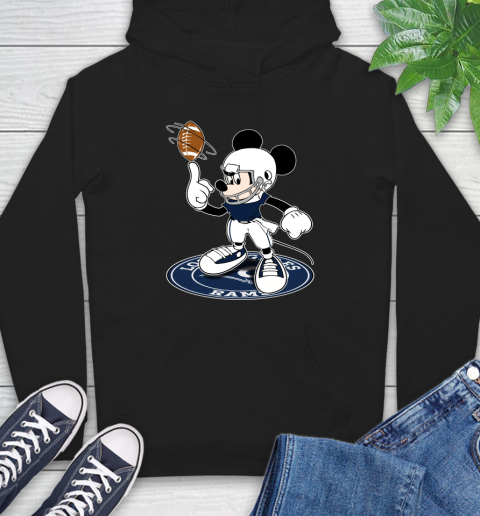 NFL Football Los Angeles Rams Cheerful Mickey Disney Shirt Hoodie