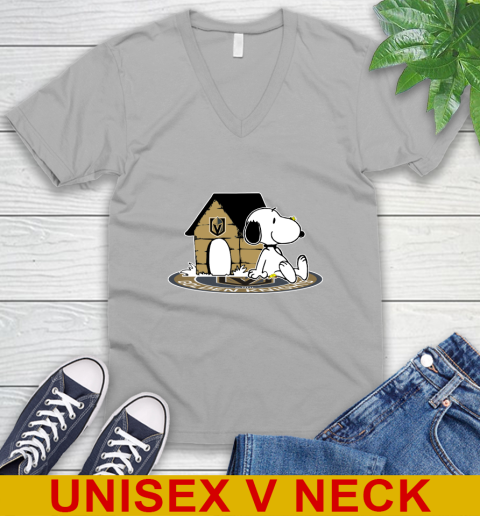 NHL Hockey Vegas Golden Knights Snoopy The Peanuts Movie Shirt V-Neck T-Shirt 4